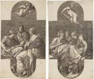 Zwei Kupferstiche Nach Francesco Primaticcio