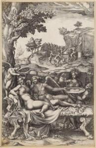 Cupido Und Psyche by Giorgio Ghisi