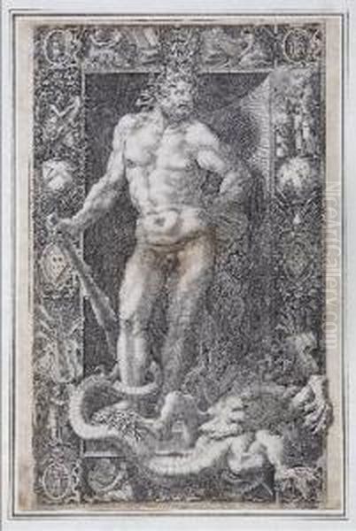 Hercules Victorious Over The Hydra - view 1
