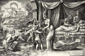 Allegory Of Birth by Giorgio Ghisi