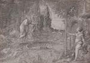 Allegory Of Life (the Dream Of Raphael) by Giorgio Ghisi