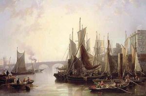 The Pool of London by James Wilson Carmichael