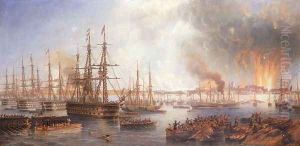 The Bombardment of Sveaborg, 5th August 1855, 1856 by James Wilson Carmichael