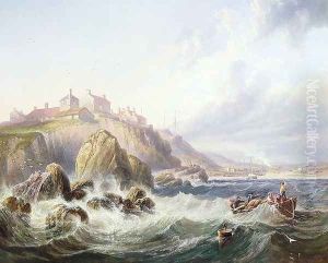 Fishing boats off Scotland by James Wilson Carmichael