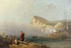 Beachy Head, 1850 by James Wilson Carmichael