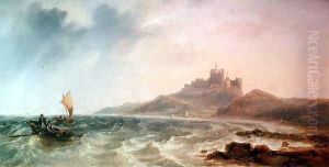 Bamburgh Castle by James Wilson Carmichael