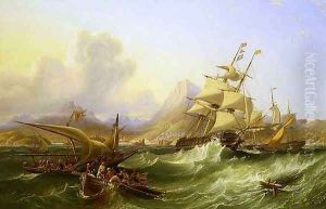 Off the Turkish Coast 1854 by James Wilson Carmichael