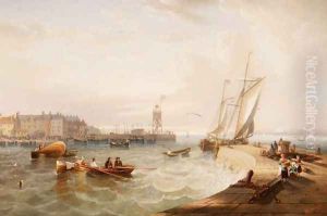 The Harbour at Hartlepool by James Wilson Carmichael