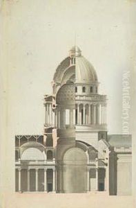 Coupe : Projet Definitif Pour La
Structure Interieure Du Pantheon, Apres La Mort De Soufflot (posterieur
A 1791) by Giambologna