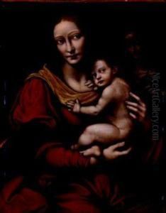Madonna Con Il Bambino E Una Santa Martire