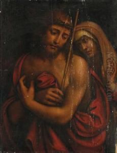 Christ Crowned With Thorns With The Madonna