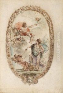 Jupiter Et Minerve by Felice Gianni