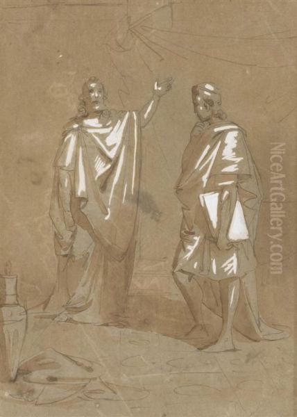 A Scene From Ancient History With Two Figures - view 1