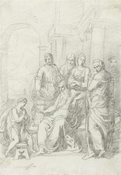 Biblical Scene (jesus In The Temple?) - view 1