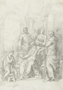 Biblical Scene (jesus In The Temple?)