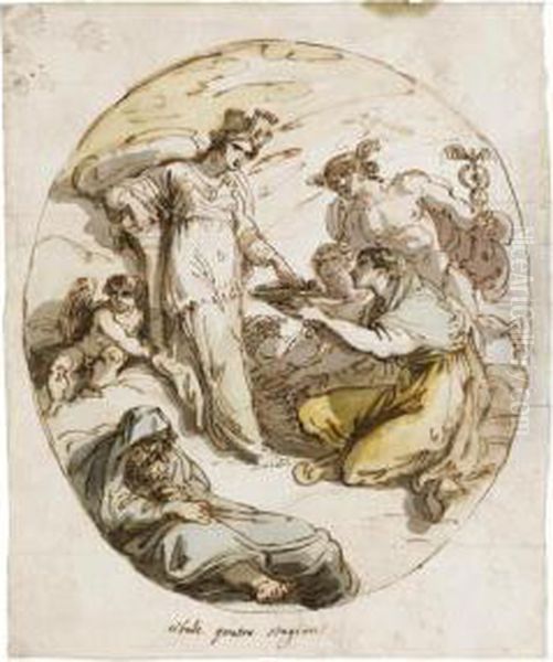 Various Properties
A Design For Decorations With Cybele And The Four Seasons - view 1