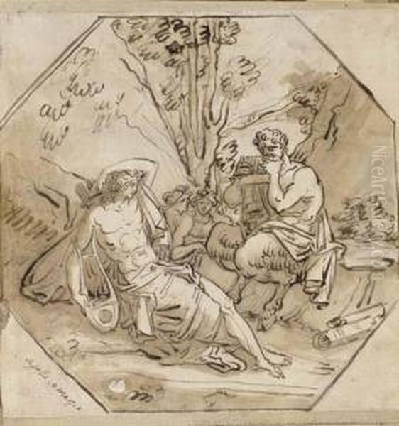 Apollo And Marsyas - view 1