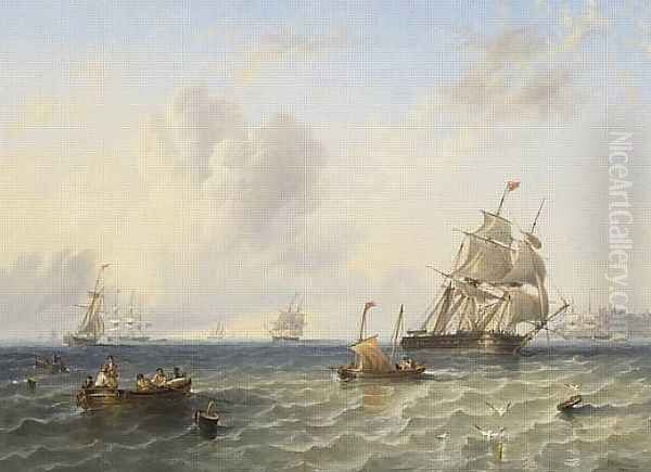 Shipping off Whitby 1847 - view 1