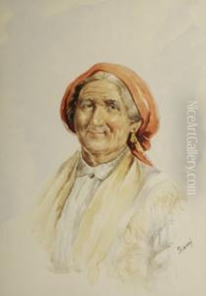 Lady With A Head Scarf - view 1