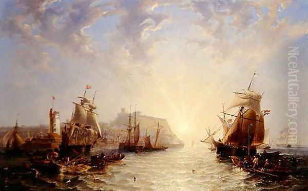 Shipping off Scarborough, 1845 - view 1