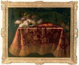 Nature Morte Au Tapis Et Raisins