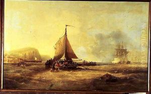 Farewell, Fair England, 1858 by James Wilson Carmichael