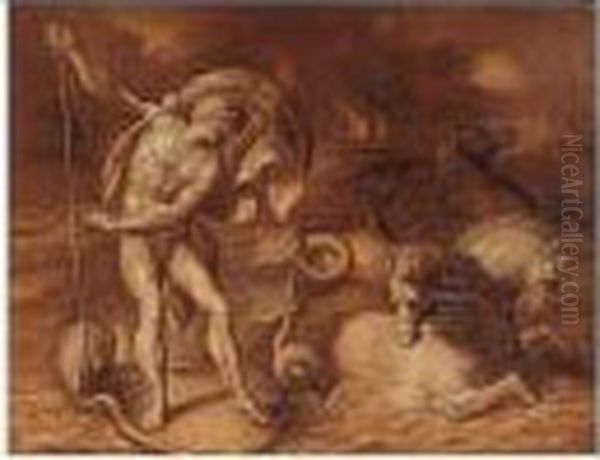 Lady At Rest Within A Neoclassical Interior - view 1