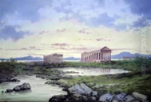 Roman Ruins At Pozzuoli &amp; South Side Of Capri