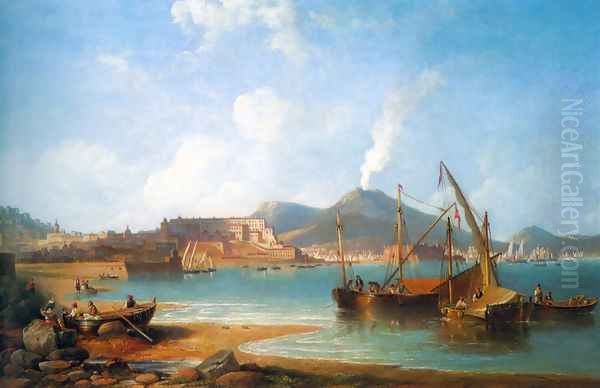The Bay Of Naples With Vesuvius Beyond - view 1