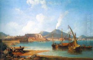 The Bay Of Naples With Vesuvius Beyond