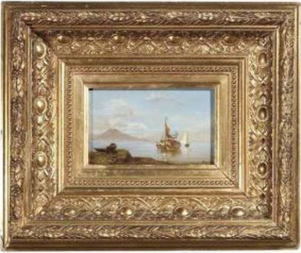 Sailing Ships In The Bay Of Naples - view 1