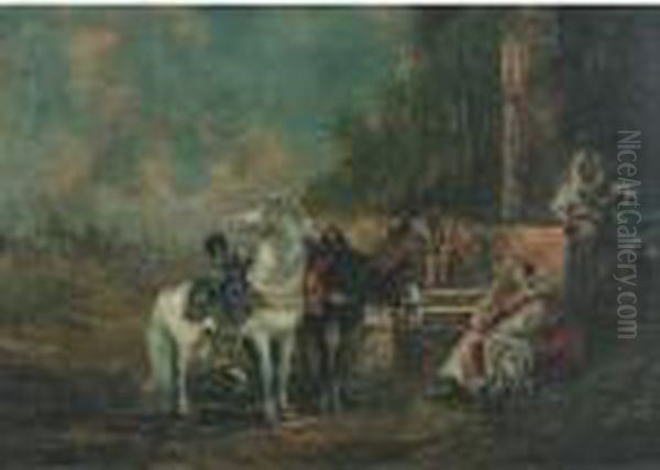 Arabs At A Well - view 1