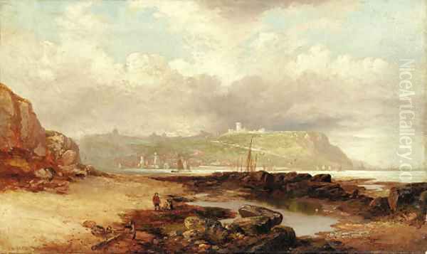 A view of Dover Castle from the harbor - view 1