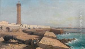 Alexandria After The Bombardment Of 1882,egypt by Girolamo Gianni