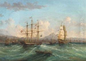 Shipping passing in the roadstead by James Wilson Carmichael