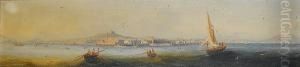 A Panorama Of The Bay Of Naples From The Sea by Girolamo Gianni
