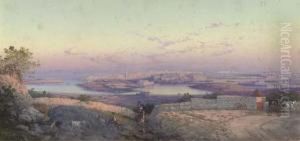 Peasants Above Valletta Harbour, Malta