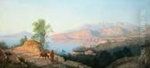 Vesuvius From Sorrento by Girolamo Gianni