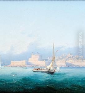 Vessels Off Fort St. Elmo, Valletta, Malta