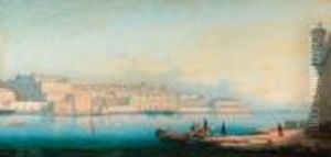 A View Of The Grand Harbour, Valetta, Malta
