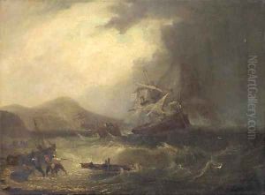 Salvaging the wreck off the Scottish coast