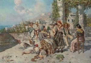 A Family Gathering, Naples by Giuseppe Giardiello