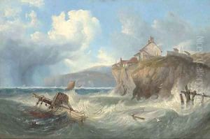 Wreckage in Robin Hood's Bay by James Wilson Carmichael