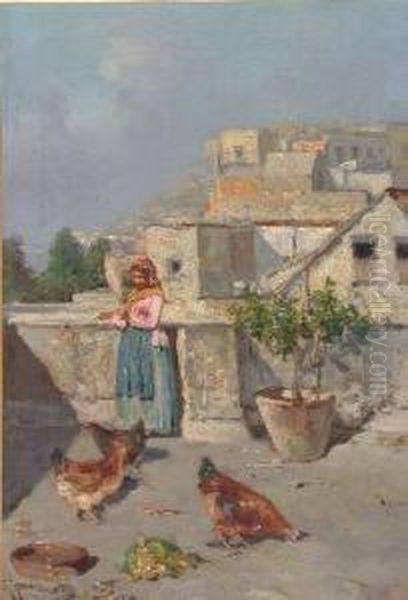 Feeding The Hens - view 1