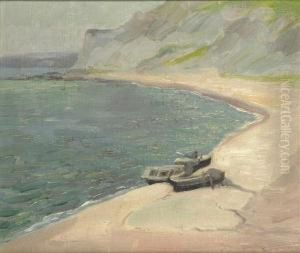 Boats On The Beach by Harry Phelan Gibb