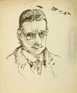 A Group Of Assorted Drawings Mainly Figurative Subjects by Harry Phelan Gibb