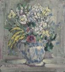 Flowers In A Blue And White Vase thumbnail