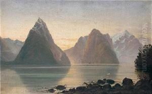 Mitre Peak And The Waters Of Milford Sound