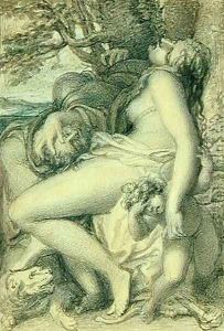 Mars reposing in the lap of Venus, c.1805-15 by Richard Cosway