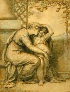 Andromache and Astyanax 1789 by Richard Cosway